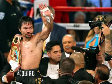 Pacquiao, con su título Pacquiao, con su título
