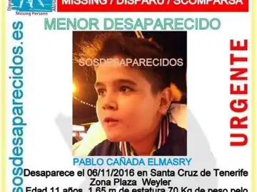 Niño desaparecido en Santa Cruz de Tenerife Niño desaparecido en Santa Cruz de Tenerife