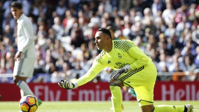 Keylor Navas se queda sin encajar un gol por primera vez en lo que va de temporada