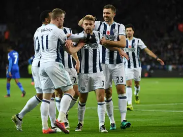 El WBA celebra un gol El WBA celebra un gol