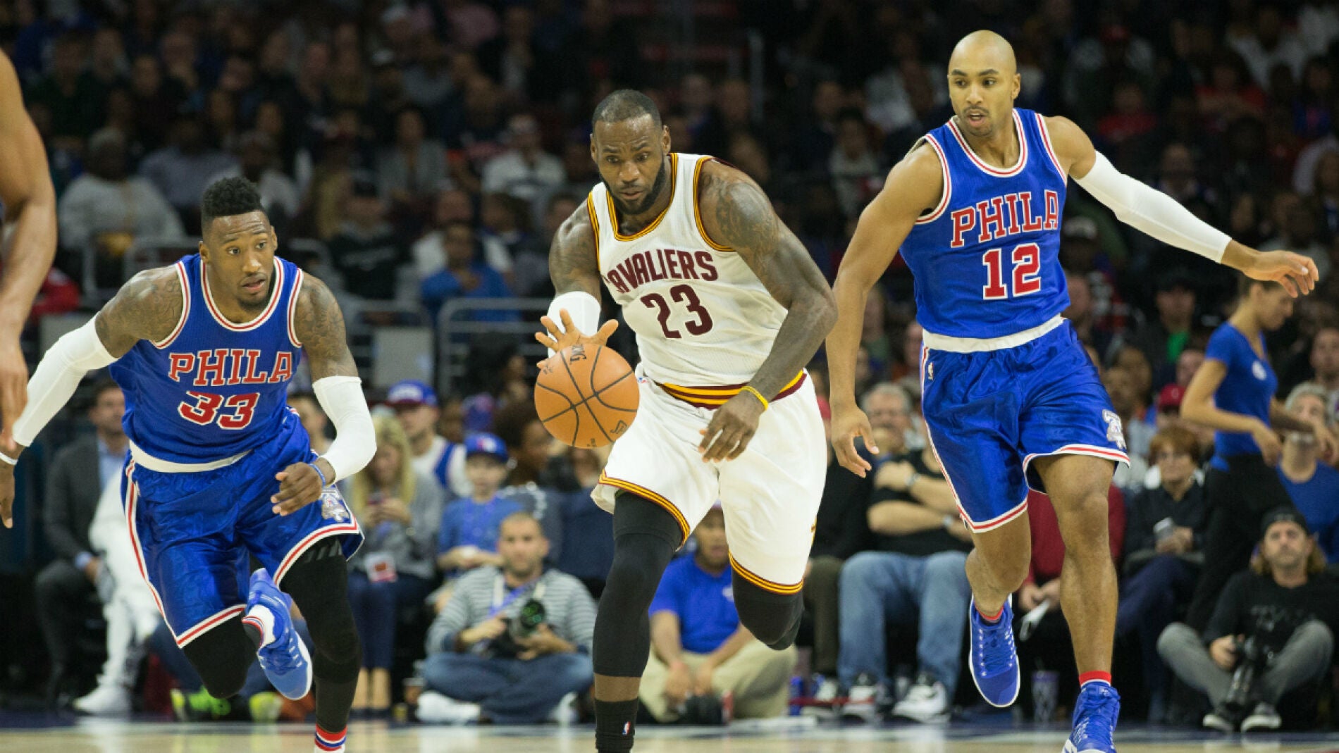 LeBron James, ante los 76ers