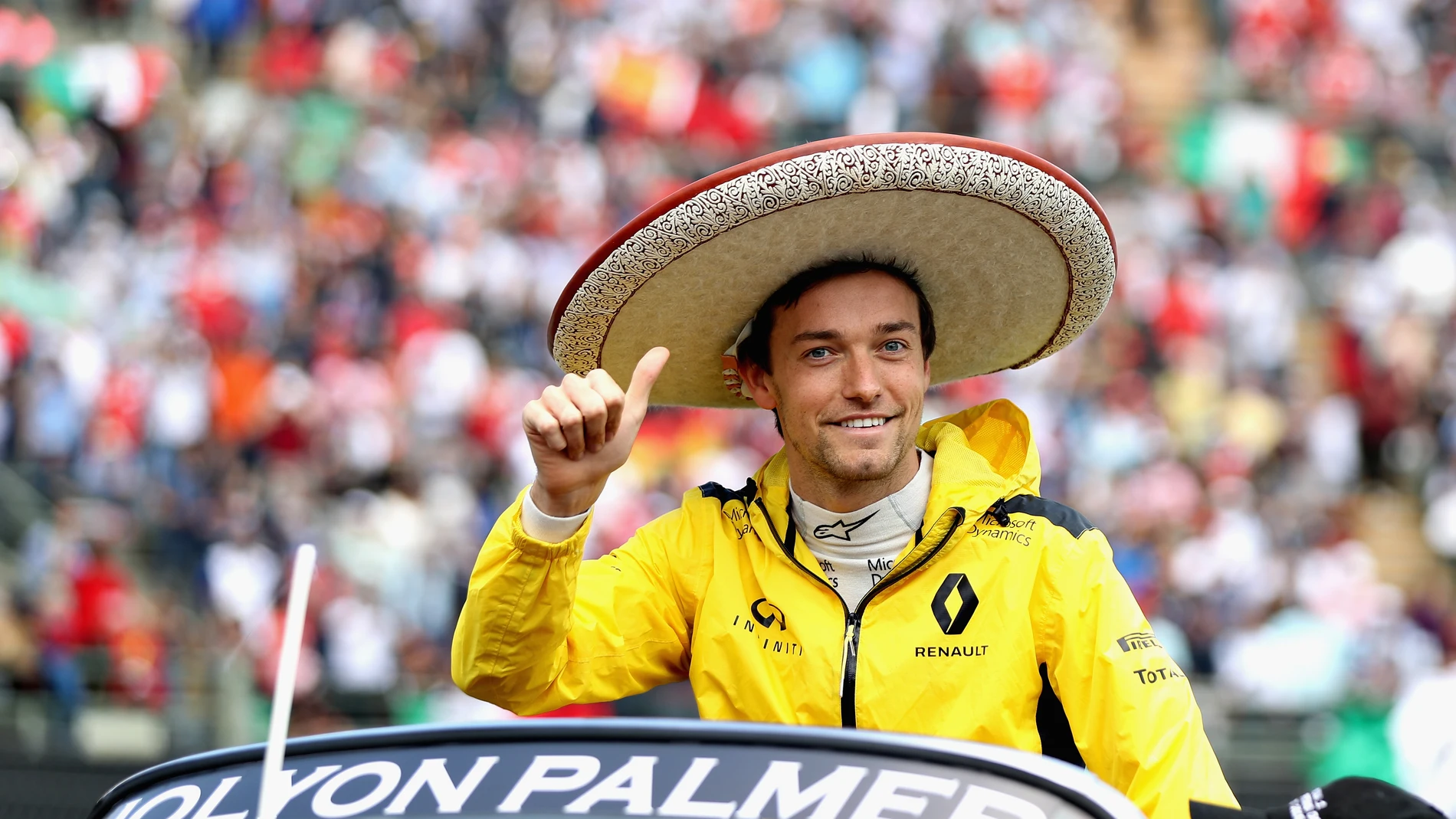 Jolyon Palmer, durante el GP de México