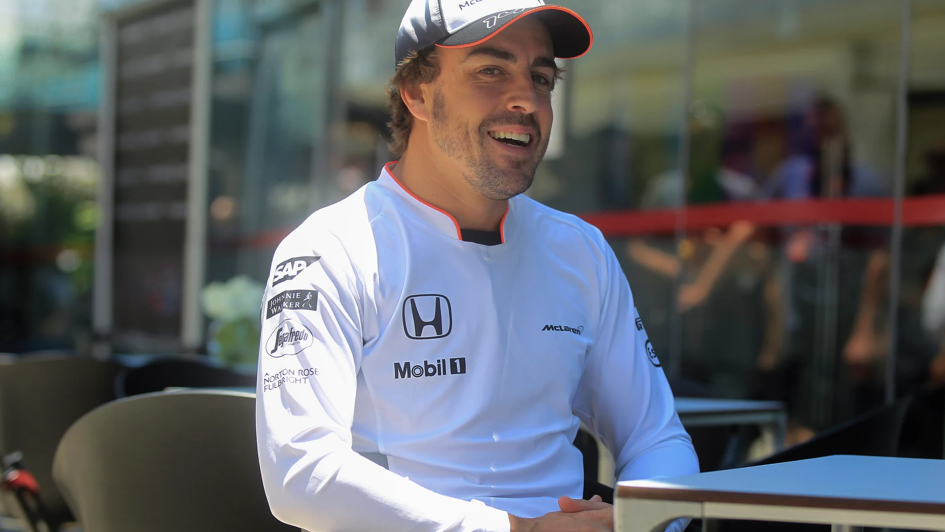 Fernando Alonso, durante la entrevista