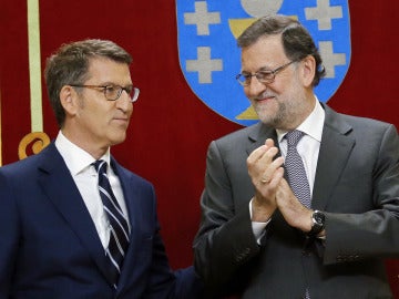 Alberto Núñez Feijóo y Mariano Rajoy 