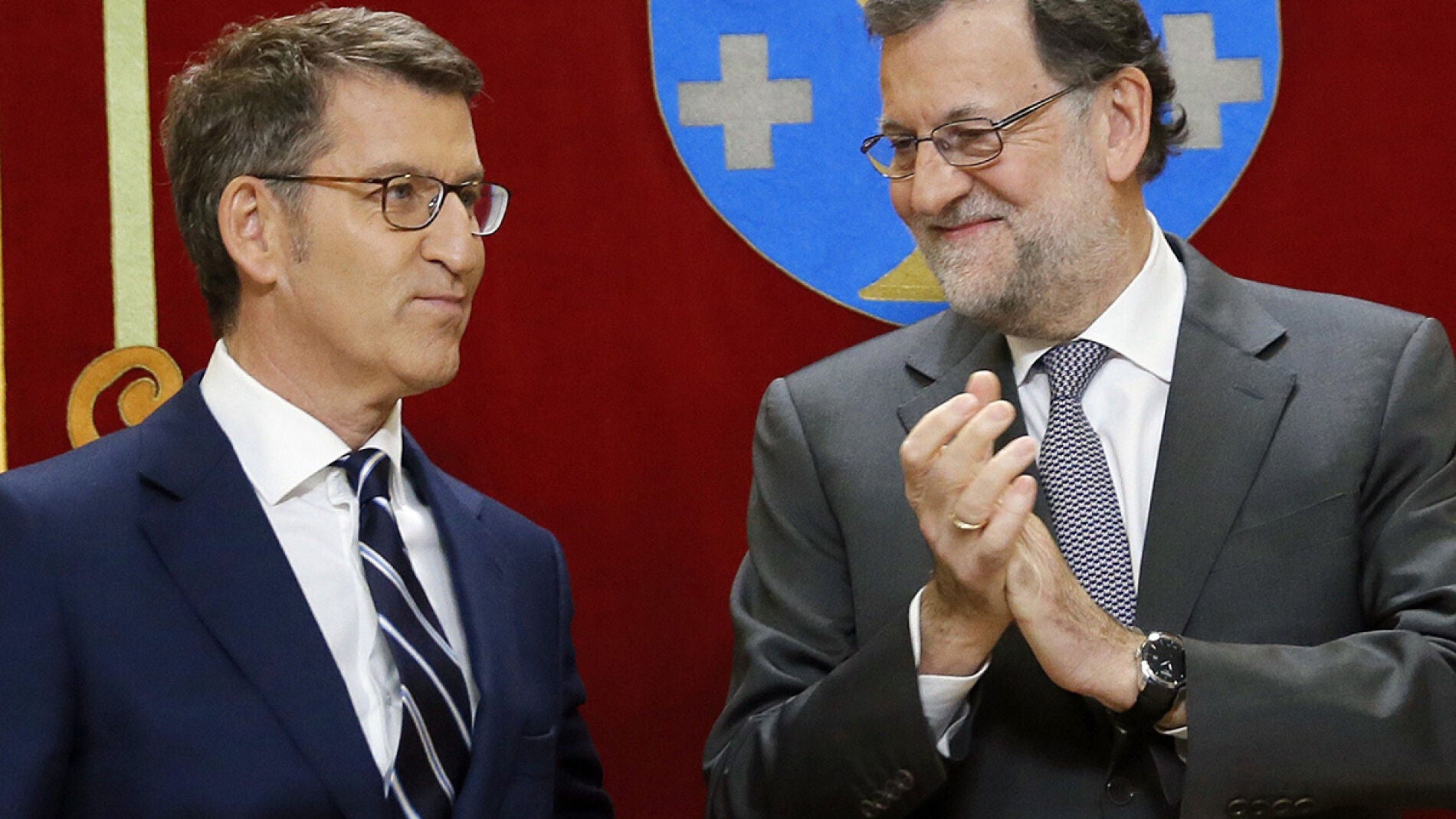 Alberto N&uacute;&ntilde;ez Feij&oacute;o y Mariano Rajoy 