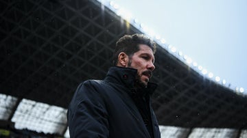 Simeone, en un partido con el Atlético