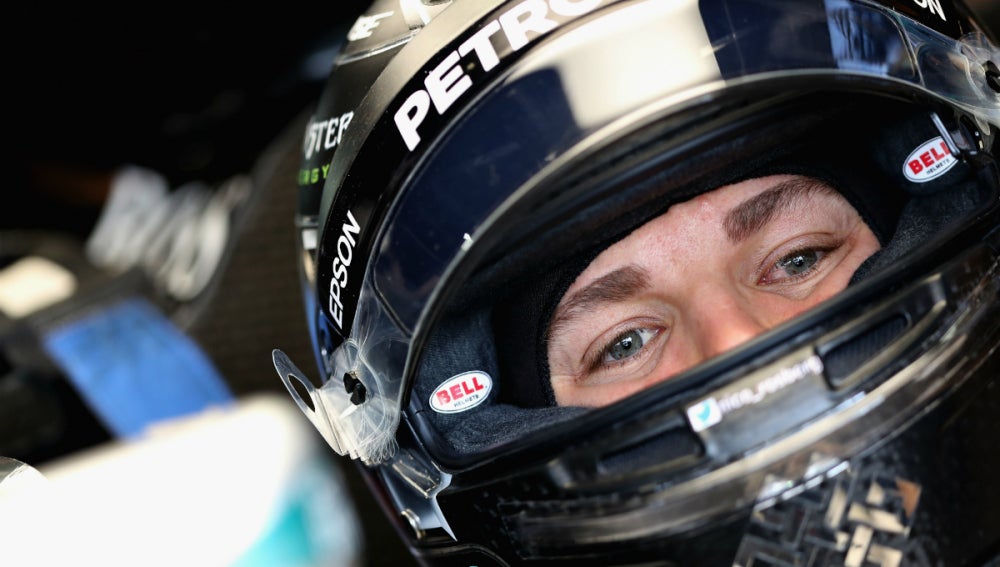 Rosberg luce casco