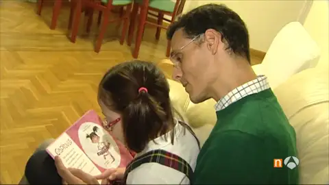 Marcos Chicot junto a su hija Lucía, que tiene síndrome de Down Marcos Chicot junto a su hija Lucía, que tiene síndrome de Down