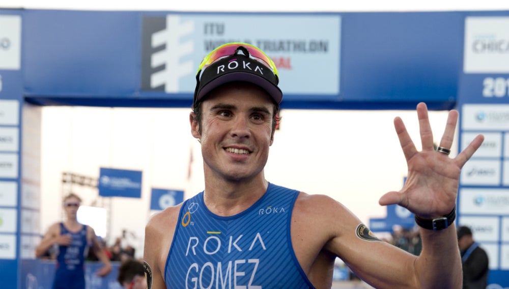 Gómez Noya, en un triatlón