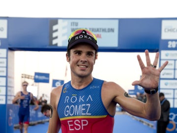 Gómez Noya, en un triatlón