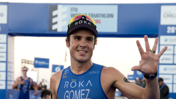 Gómez Noya, en un triatlón