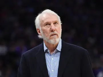 Gregg Popovich, durante un partido con los Spurs Gregg Popovich, durante un partido con los Spurs
