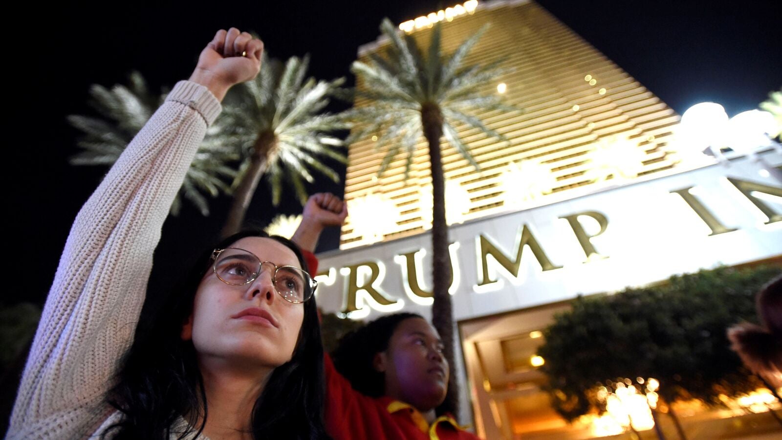 Los manifestantes 'anti-Trump' no se rinden y siguen saliendo a la calle a gritar: 