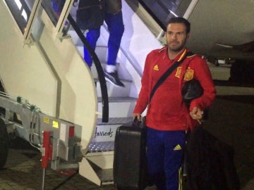 Mata, en Londres con la Selección