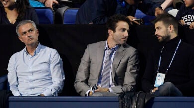 Mourinho y Piqué se juntan para ver el tenis en Londres