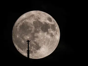 Vista de la superluna en Illinois Vista de la superluna en Illinois