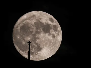 Vista de la superluna en Illinois Vista de la superluna en Illinois