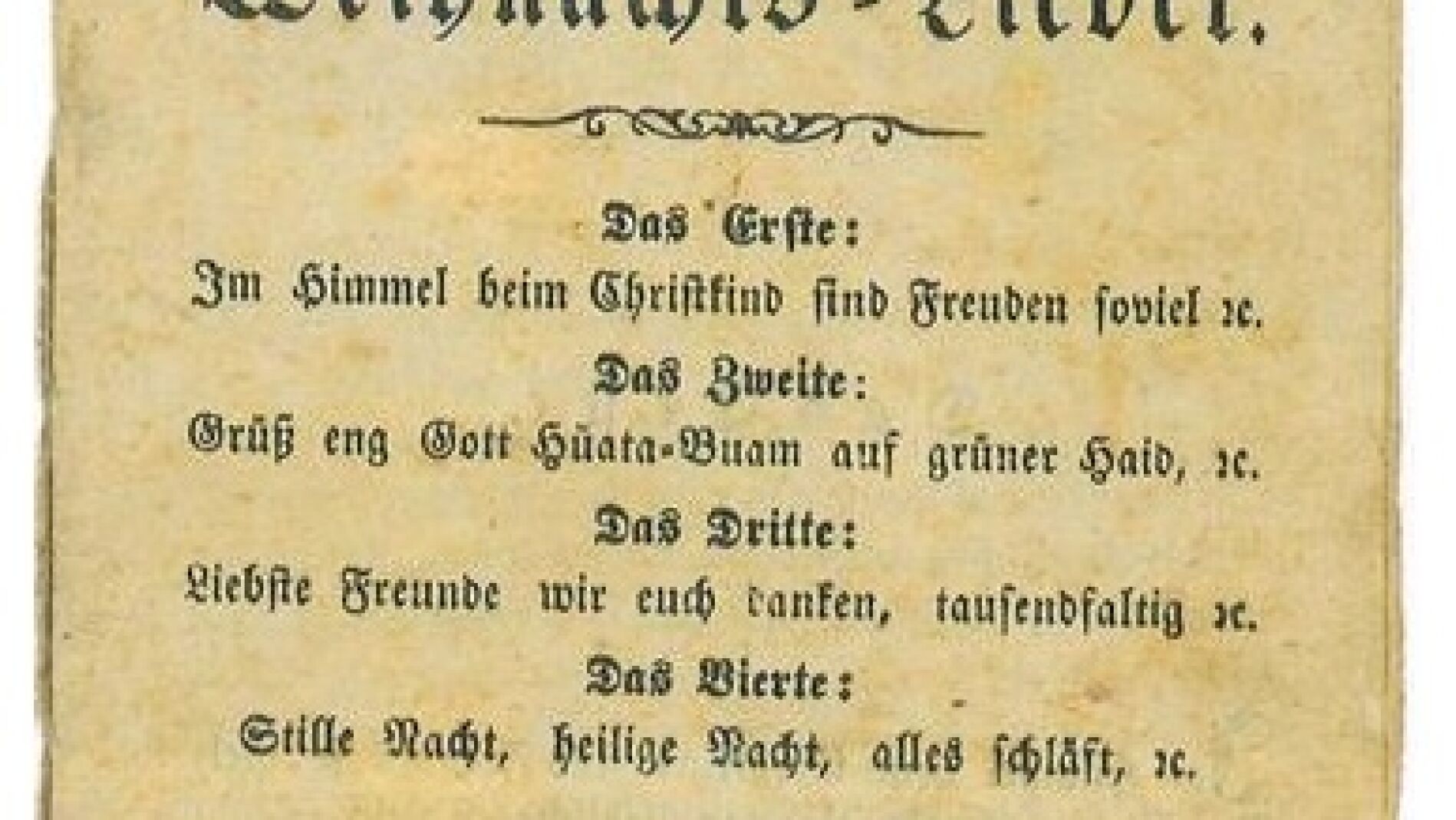 El folleto donde han encontrado la versi&oacute;n de 'Noche de Paz'