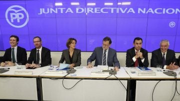 Mariano Rajoy preside la Junta Directiva del PP