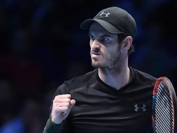 El tenista británico Andy Murray celebra la victoria ante el croata Marin Cilic
