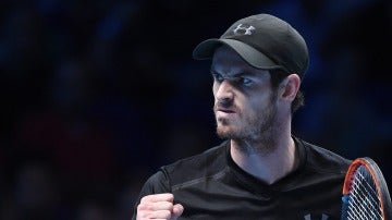 El tenista británico Andy Murray celebra la victoria ante el croata Marin Cilic