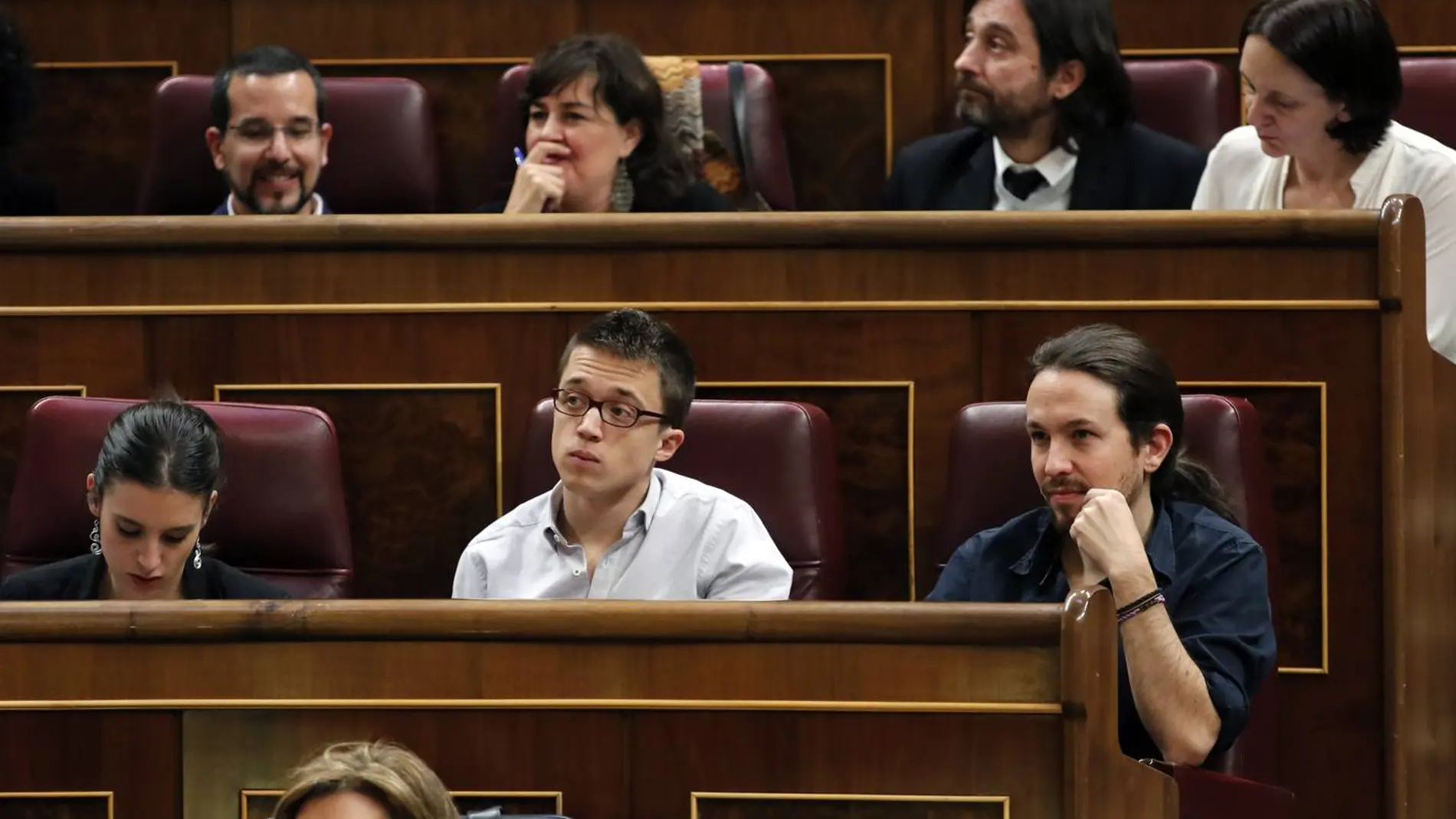 Los diputados de Unidos Podemos en el Congreso Los diputados de Unidos Podemos en el Congreso
