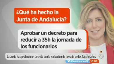 Así quiere la Junta de Andalucía reducir dos horas y media la jornada de los funcionarios