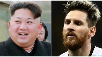 Kim Jong-Un y Leo Messi