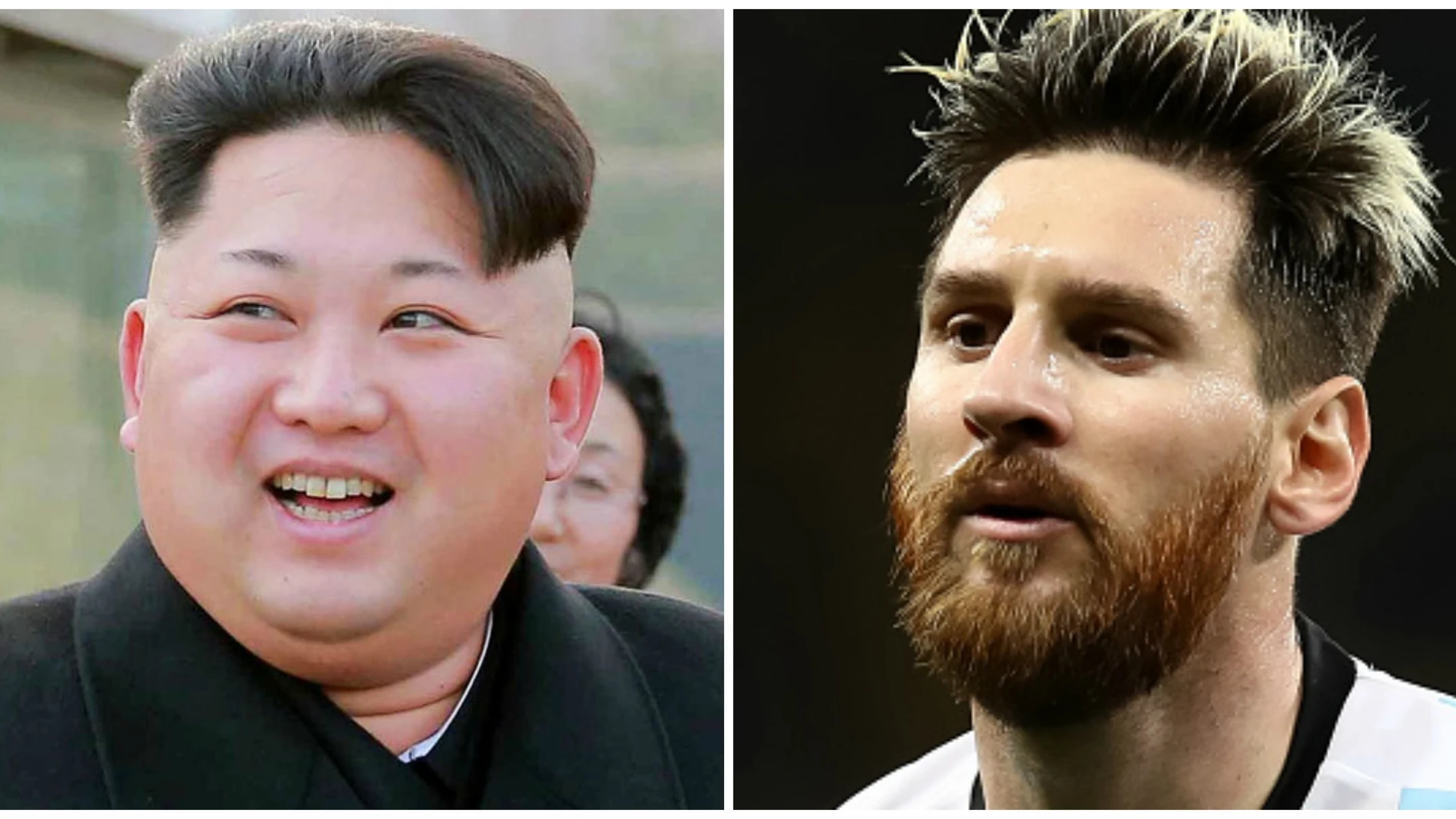 Kim Jong-Un y Leo Messi Kim Jong-Un y Leo Messi