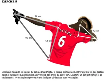 Ejercicio de trigonometría con Paul Pogba Ejercicio de trigonometría con Paul Pogba
