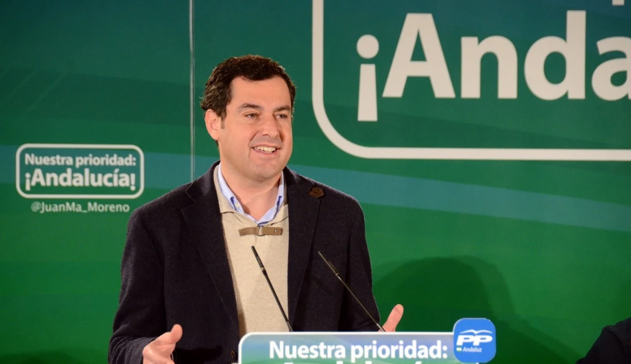 El presidente del PP andaluz, Juan Manuel Moreno Bonilla.