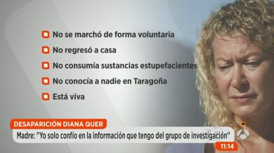 Las informaciones sobre la desaparición de Diana Quer en las que cree Diana López