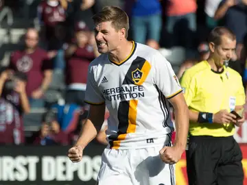 Steven Gerrard, durante un partido con Los Angeles Galaxy Steven Gerrard, durante un partido con Los Angeles Galaxy