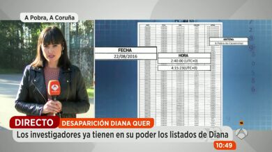 Se empiezan a comprobar los números de teléfono que realizaron llamadas coincidentes a las del móvil de Diana antes de desaparecer