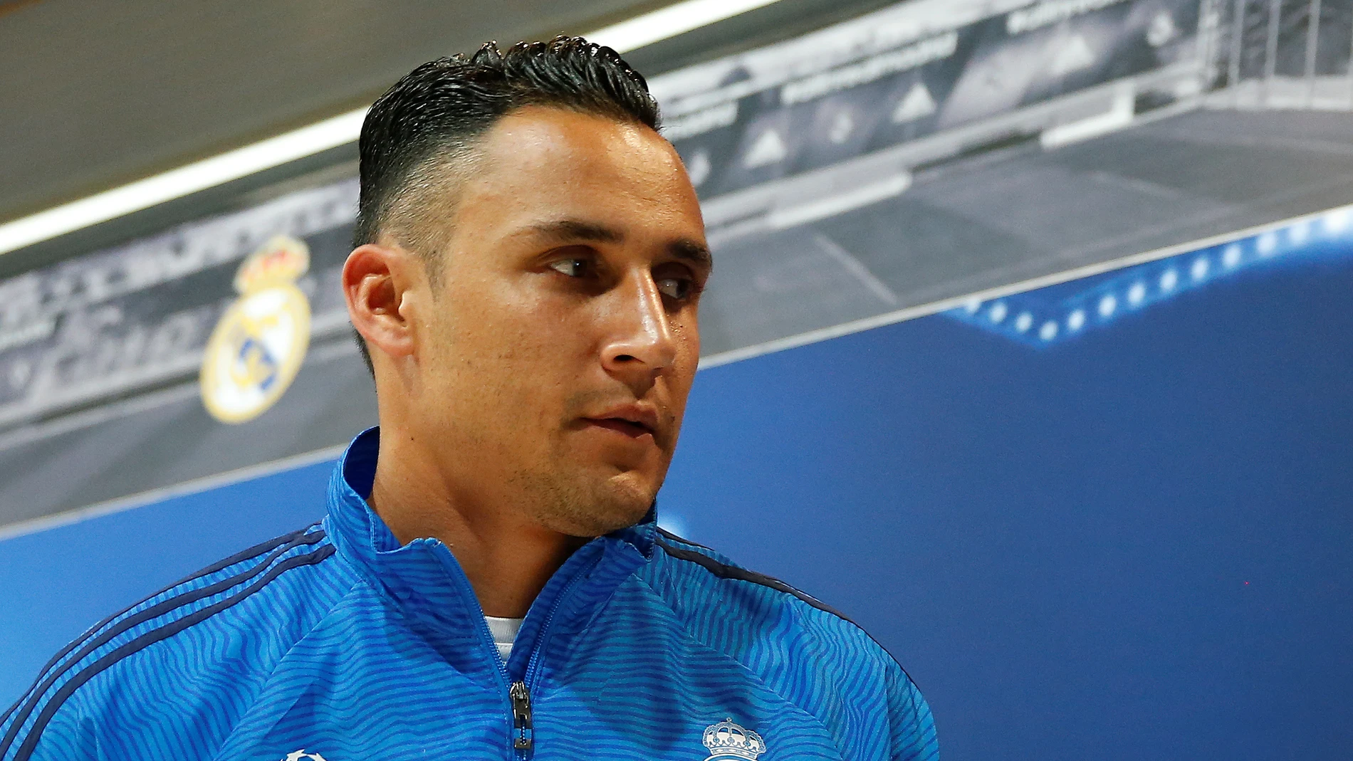 Keylor Navas en rueda de prensa