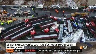 17 muertos y 37 heridos en una colisión múltiple en el norte de China 