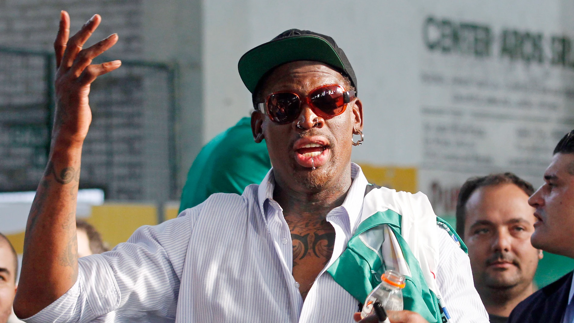 El exjugador de la NBA Dennis Rodman El exjugador de la NBA Dennis Rodman