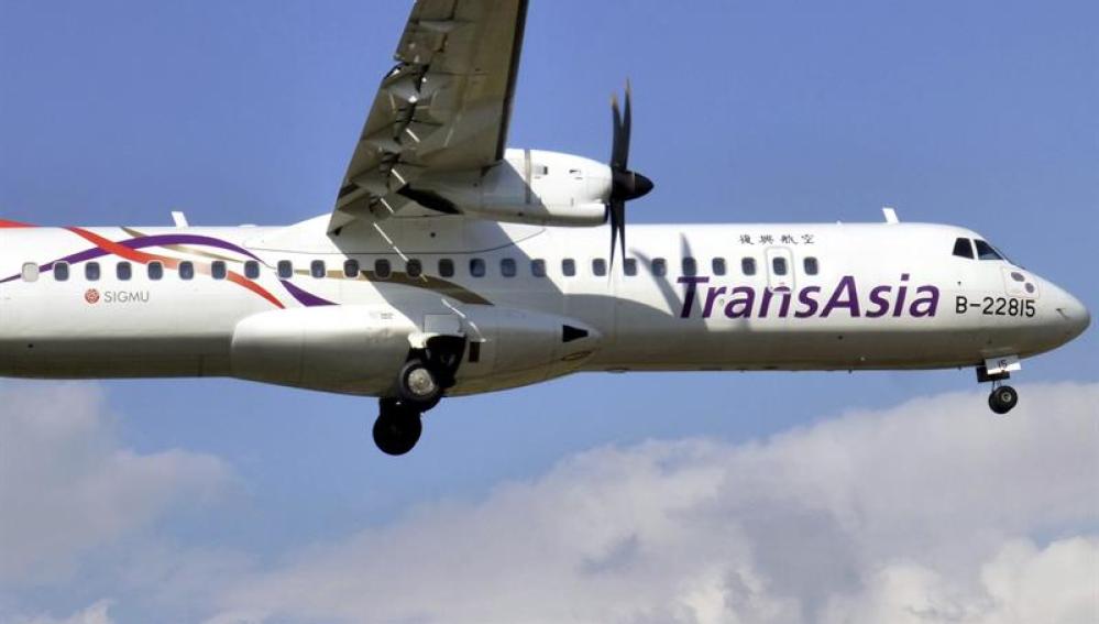 Un avión de la compañía TransAsia