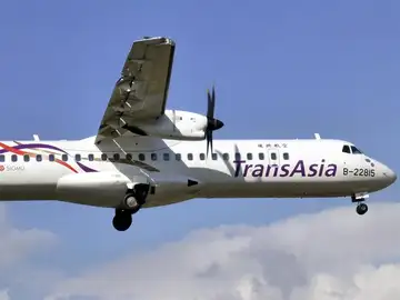 Un avión de la compañía TransAsia Un avión de la compañía TransAsia