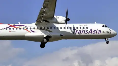 Un avión de la compañía TransAsia Un avión de la compañía TransAsia