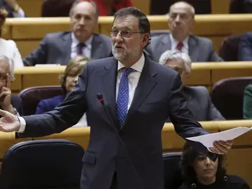 Mariano Rajoy en el Senado Mariano Rajoy en el Senado
