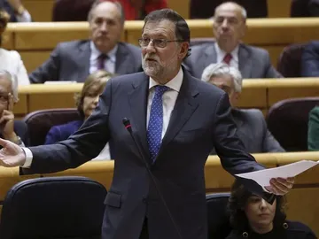 Mariano Rajoy en el Senado Mariano Rajoy en el Senado
