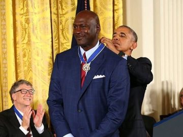 Michael Jordan y Barack Obama