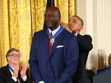 Michael Jordan y Barack Obama Michael Jordan y Barack Obama