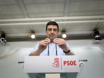 El portavoz de la Gestora del PSOE, Mario Jiménez