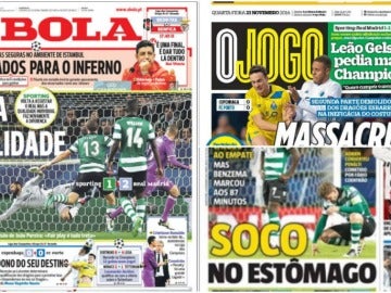 Prensa portuguesa tras el Sporting - Real Madrid