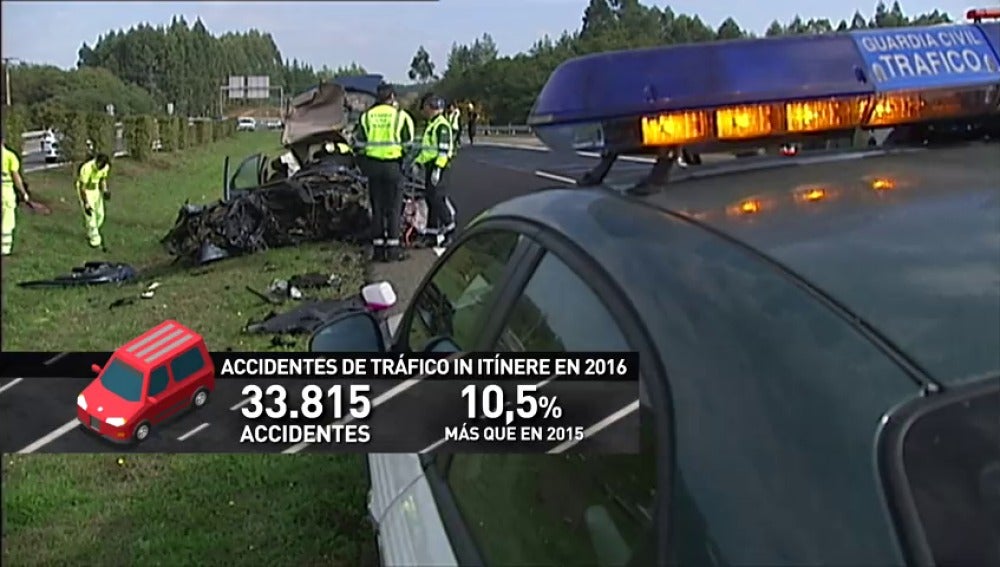 Frame 9.976393 de: Se dispara el número de accidentes de tráfico en los desplazamientos en el trabajo o de regreso a casa