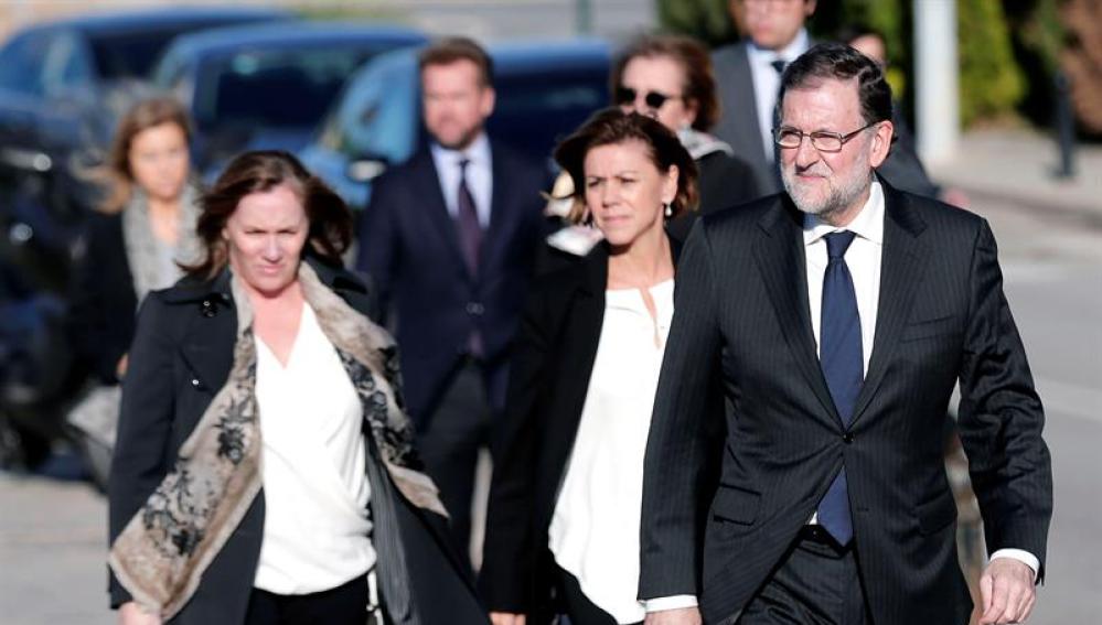 Rajoy, en el funeral de Rita Barberá