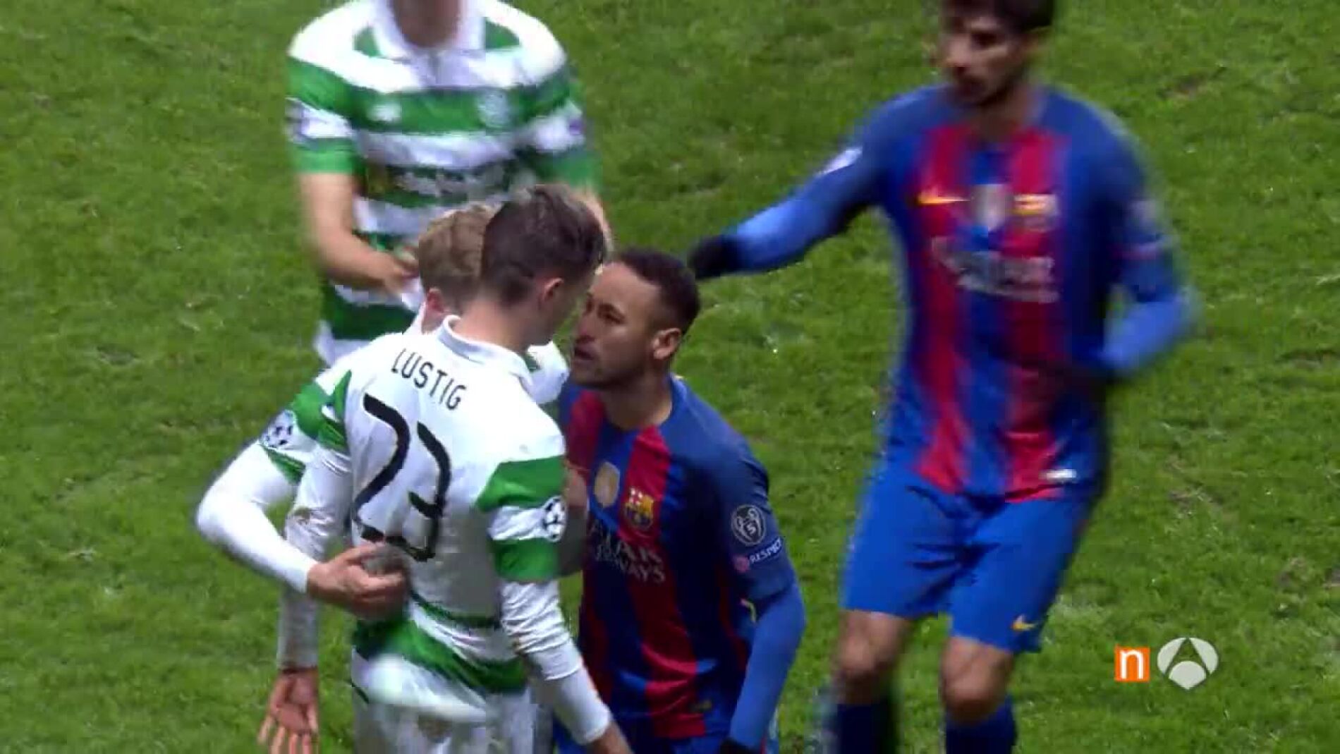 Neymar tuvo varios enfrentamientos