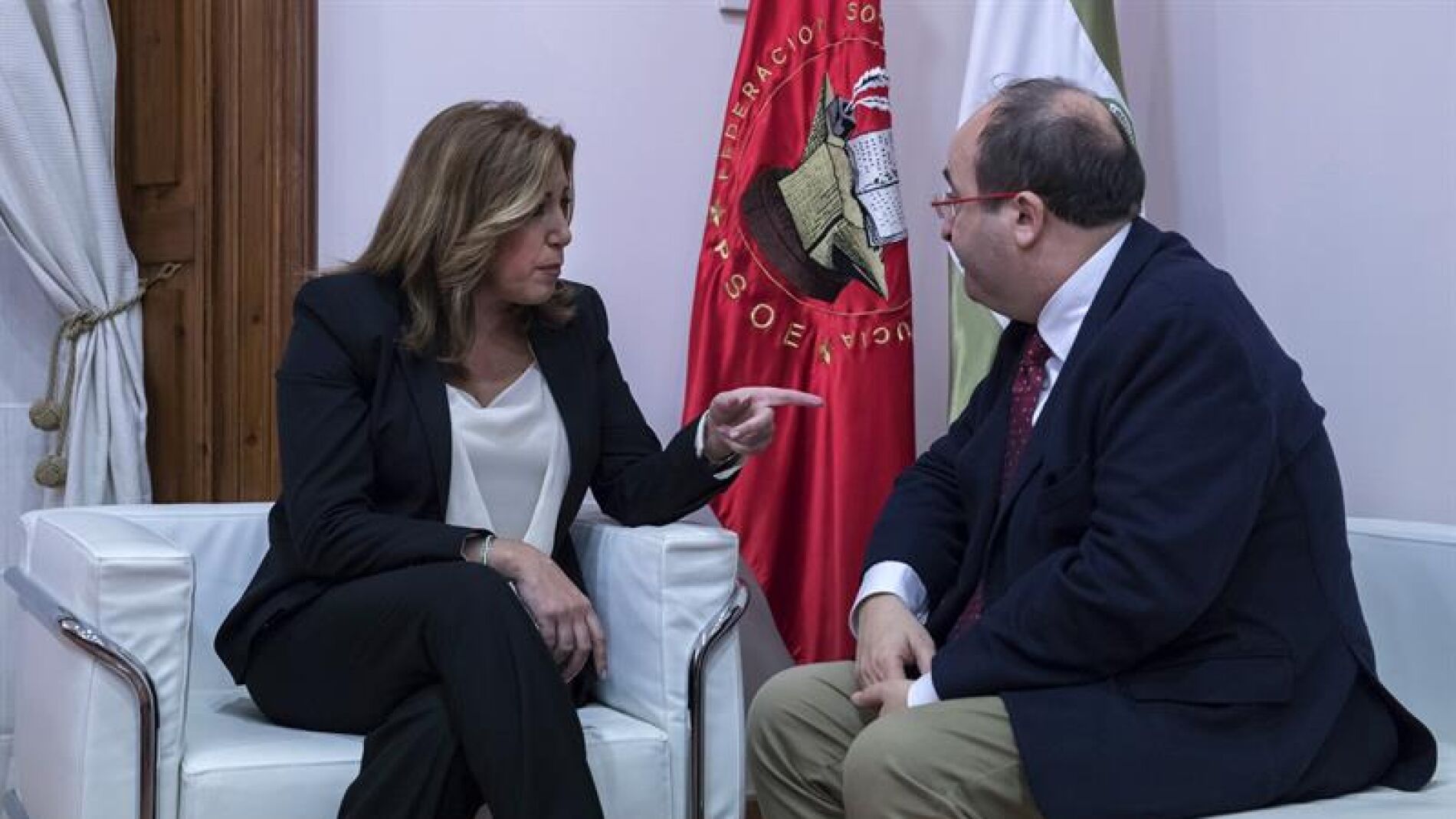 Susana D&iacute;az y Miquel Iceta